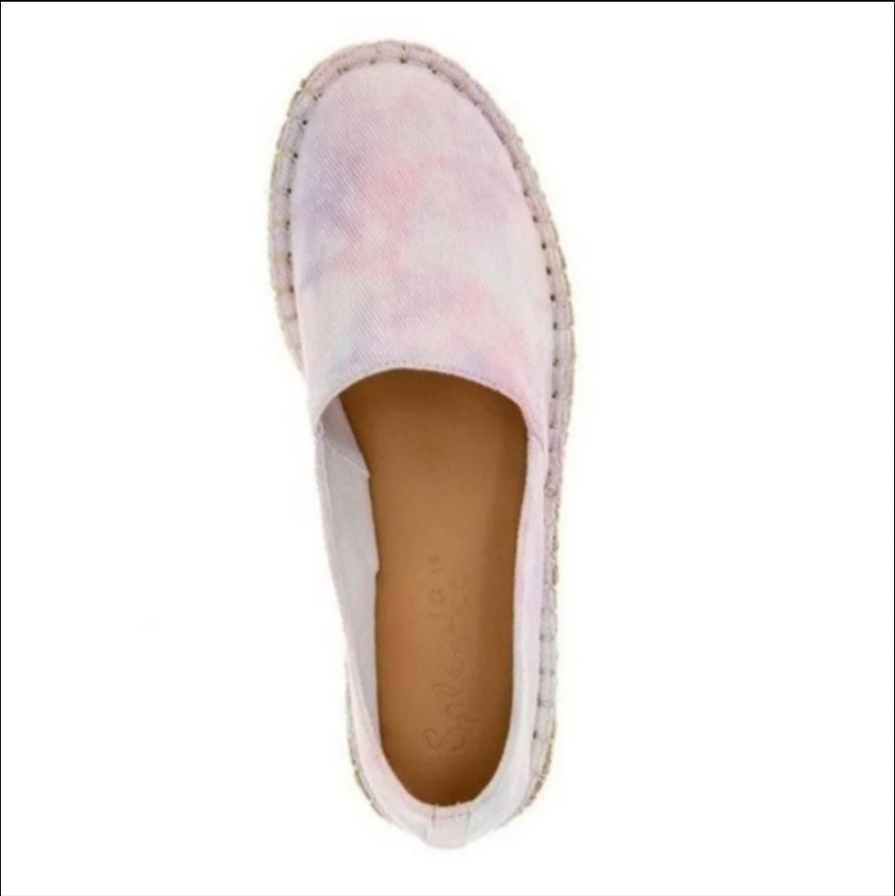 Splendid Laney Pastel Cotton Candy‎ Tie-Dye Platform Espadrilles Shoes 8